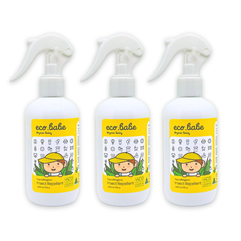 eco.babe organics Hypoallergenic insect repellent 225ml (Bundle of 3)