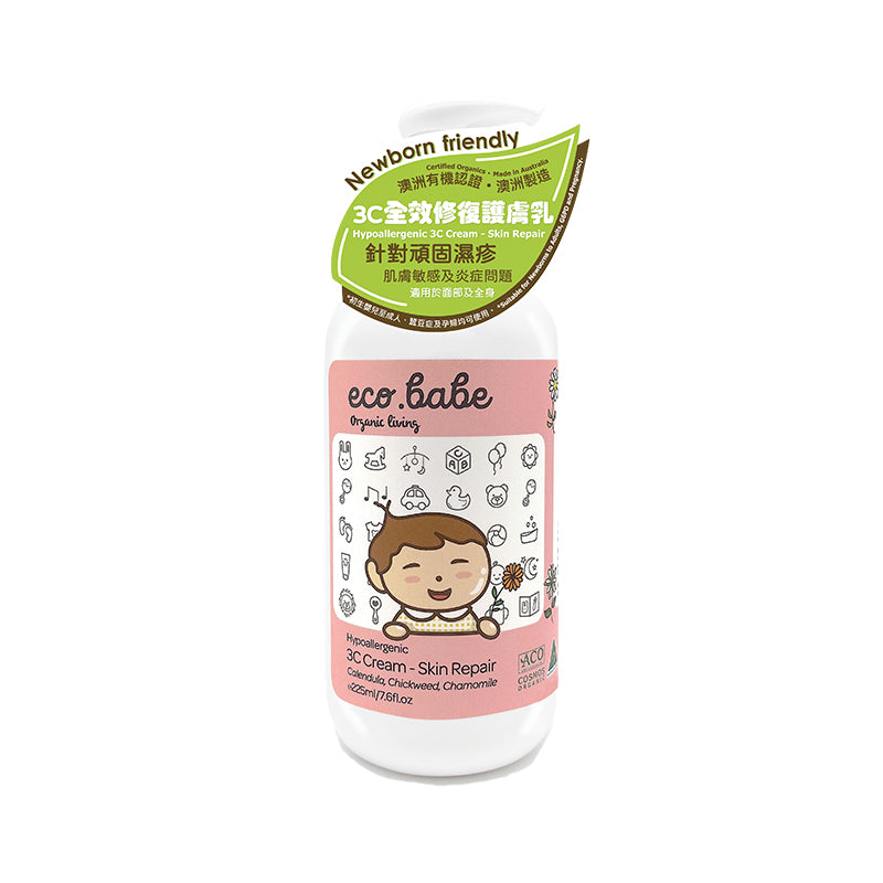 eco.babe organics 3C cream - skin repair (225ml)