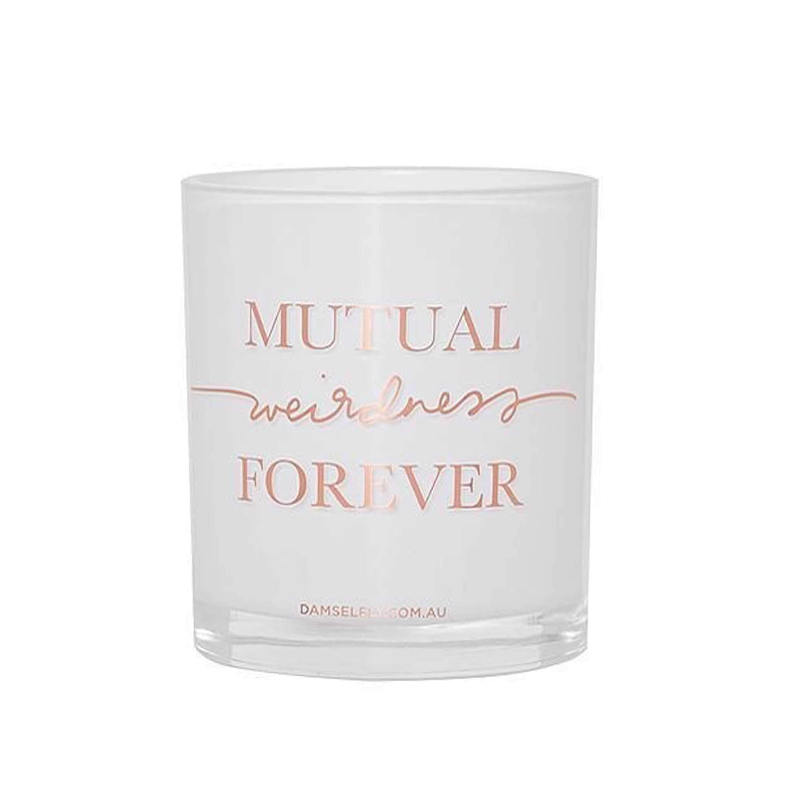 DAMSELFLY- "Mutual Weirdness Forever" Australia natural made, "Love" aromas candles 300g