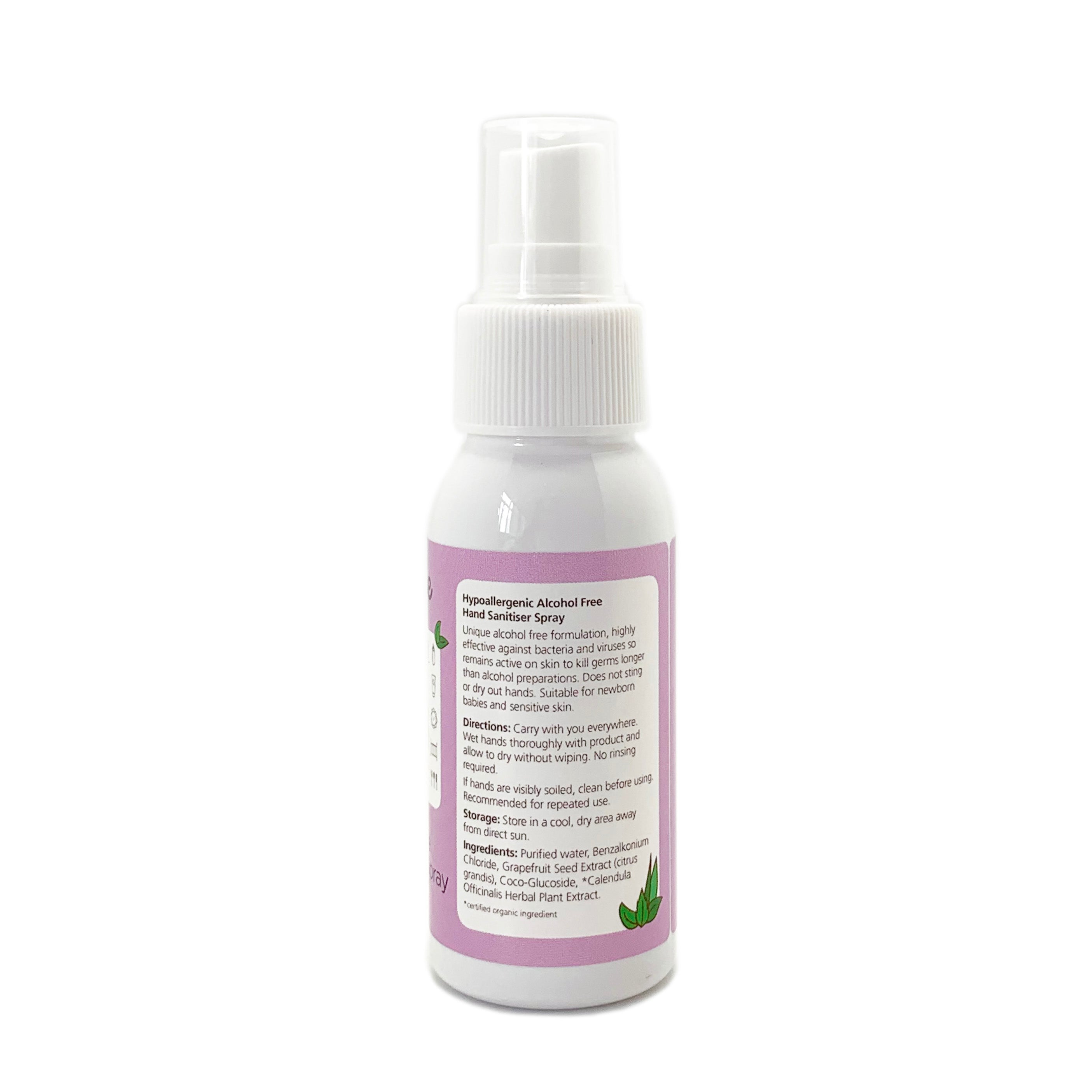 eco.babe organics Hypoallergenic Alcohol Free Hand Sanitiser Spray (55ml)