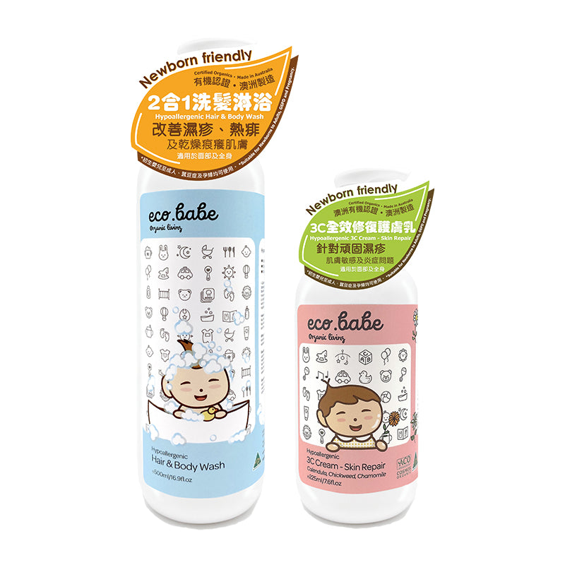 Hypoallergenic Wash & Cream SET