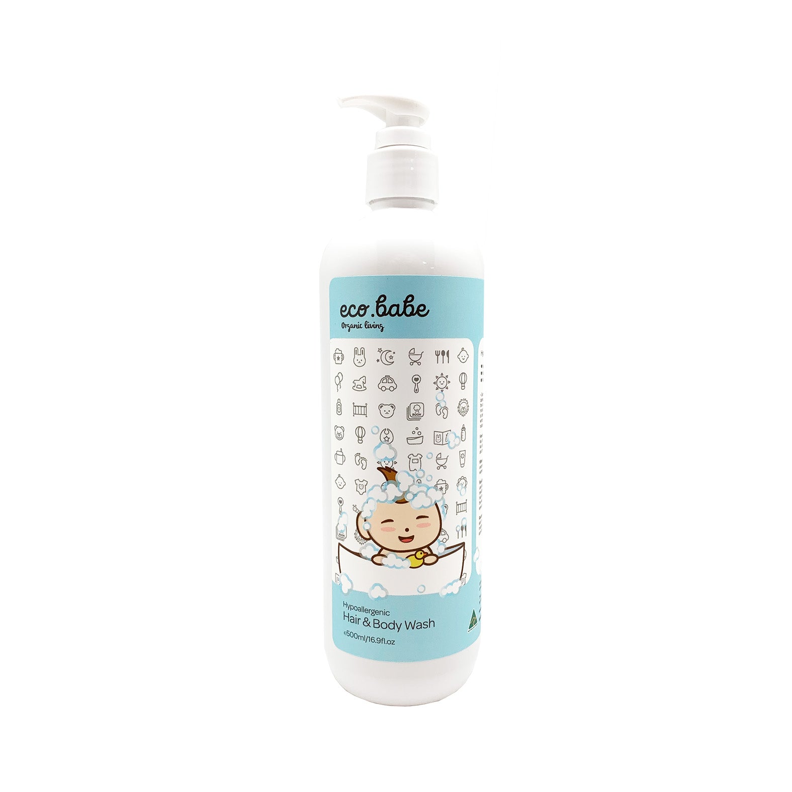 eco.babe organics Hypoallergenic hair & body wash 500ml