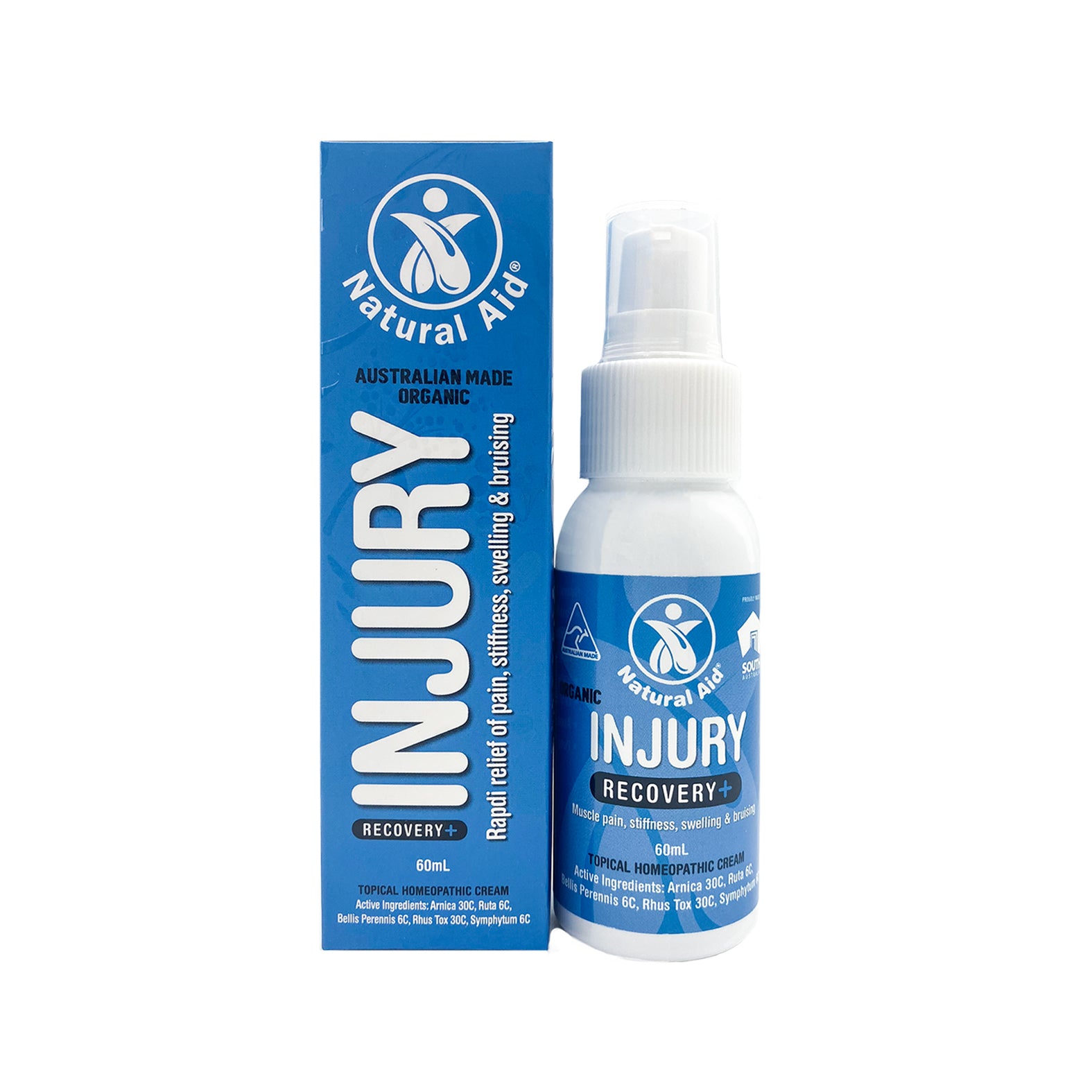 Natural Aid Injury Recovery Cream / Muscular Pain Cream 60ml