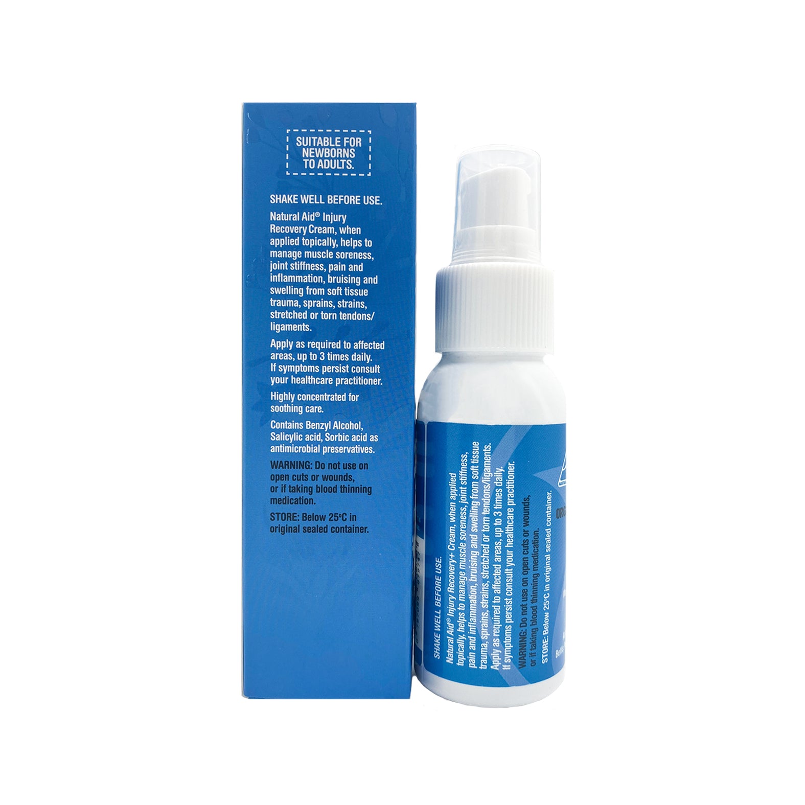 Natural Aid Injury Recovery Cream / Muscular Pain Cream 60ml