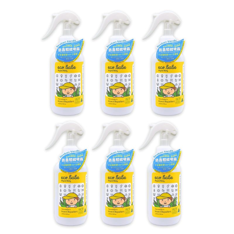eco.babe organics Hypoallergenic insect repellent 225ml (Bundle of 6) (11.11 Special Offer)