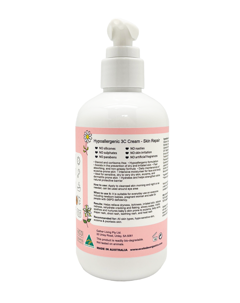 eco.babe organics 3C cream -  skin repair (225ml)