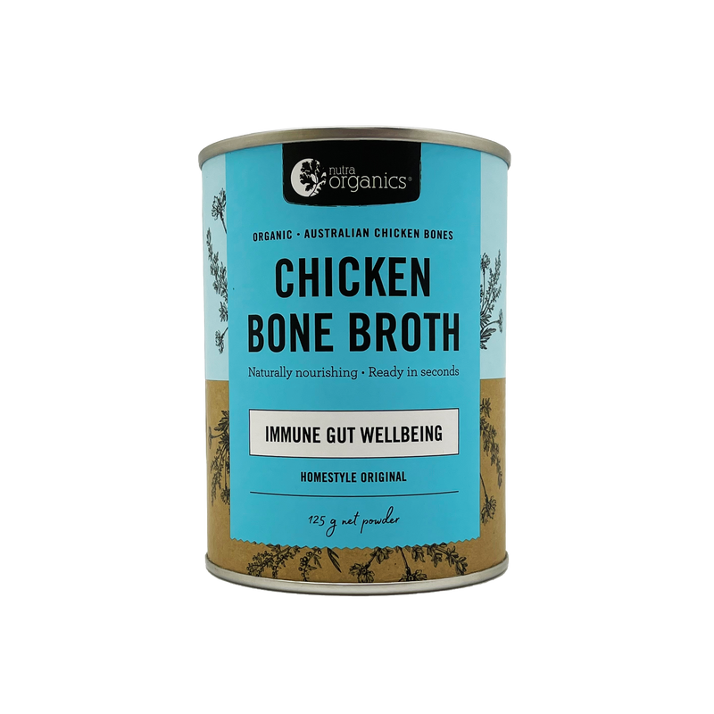 Nutra Organics Australian Chicken Bone Broth Powder Homestyle Original 125g